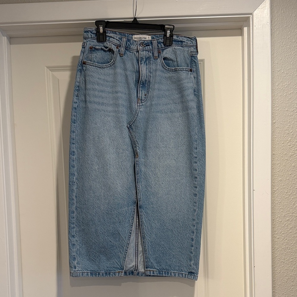 Abercrombie Denim Midi Skirt - Picture 2 of 5